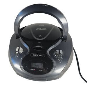 Memorex MP3 CD Player Boombox Portable Stereo AM/FM Radio Model MP3451-BK